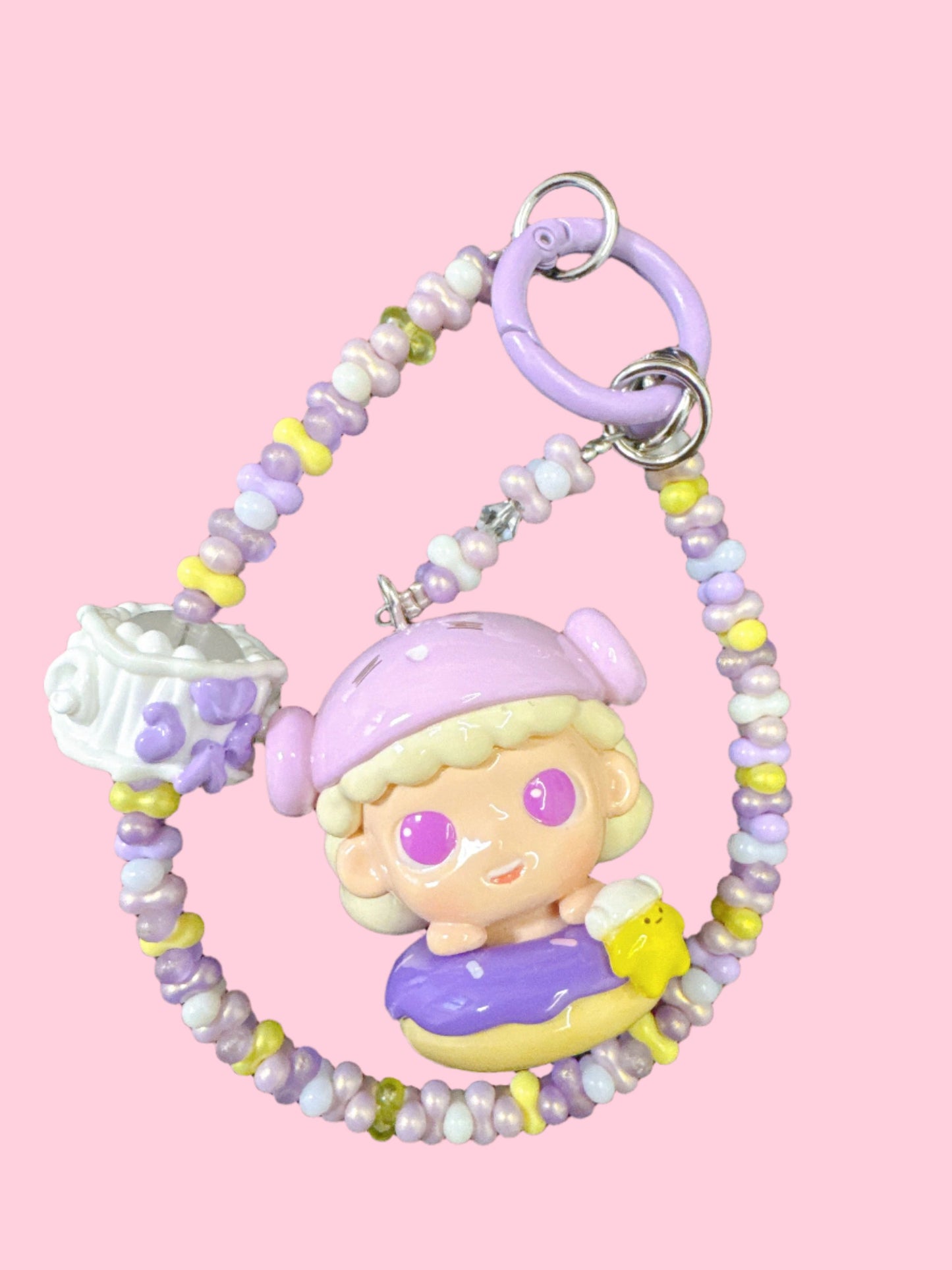 Alloy phone chain/bag charm with WowToys Latta