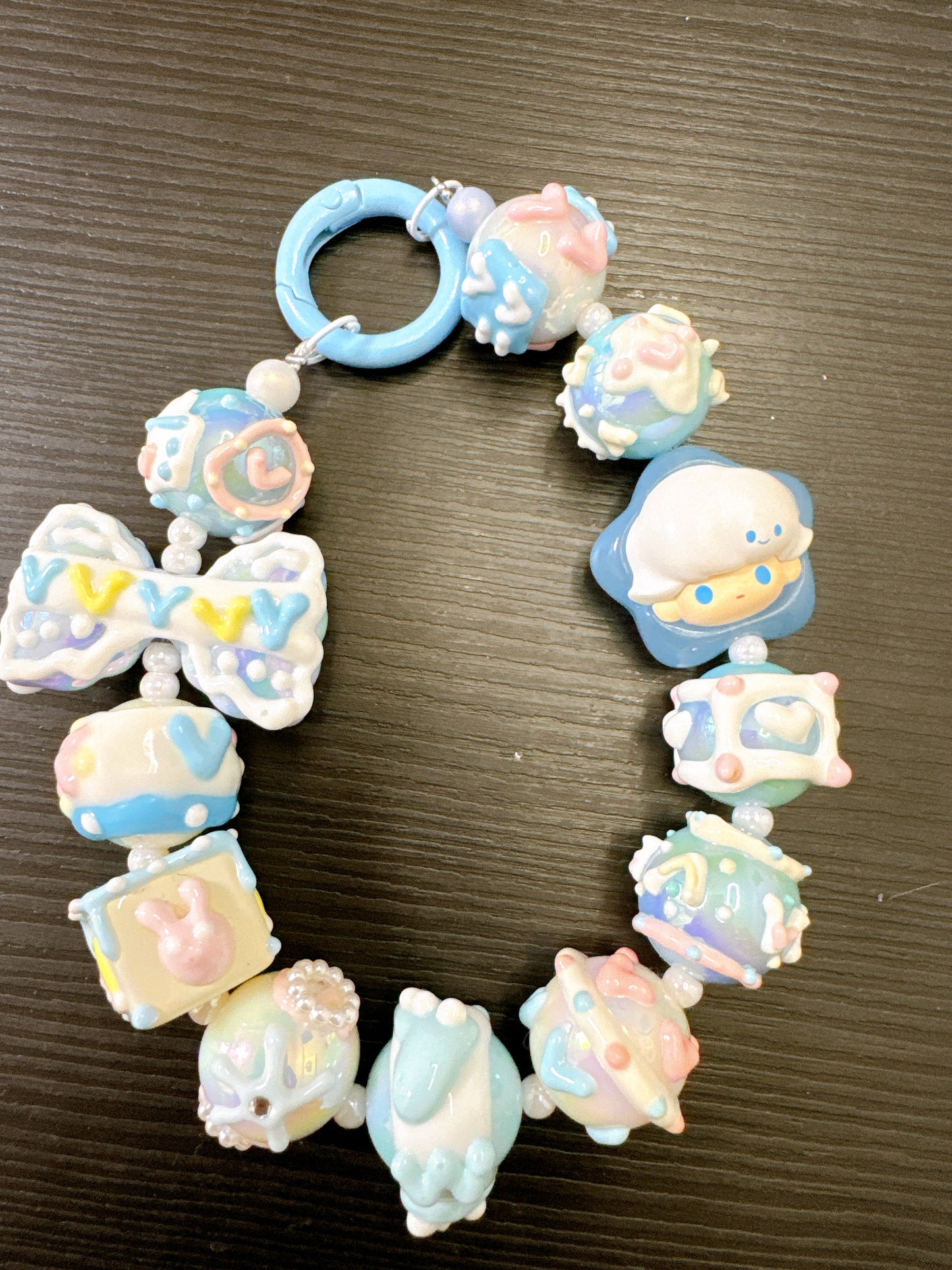 jelly-painted beads with PopBean Dimoo Star