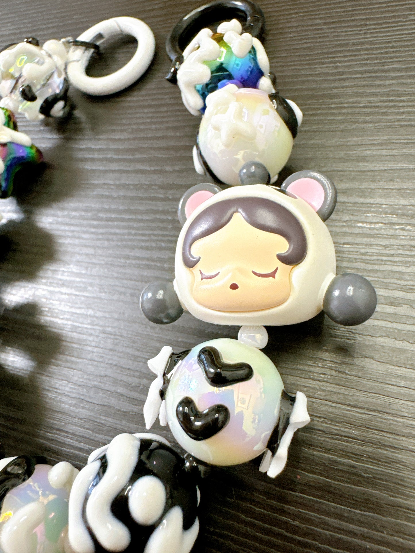 jelly-painted beads with PopBean SkullPanda Panda limited edition